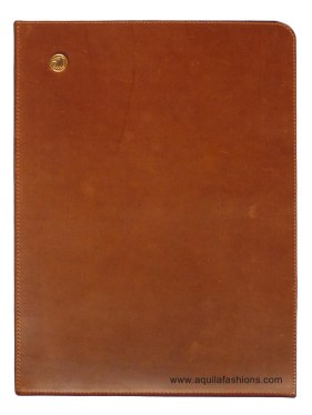 Leather document carrier
