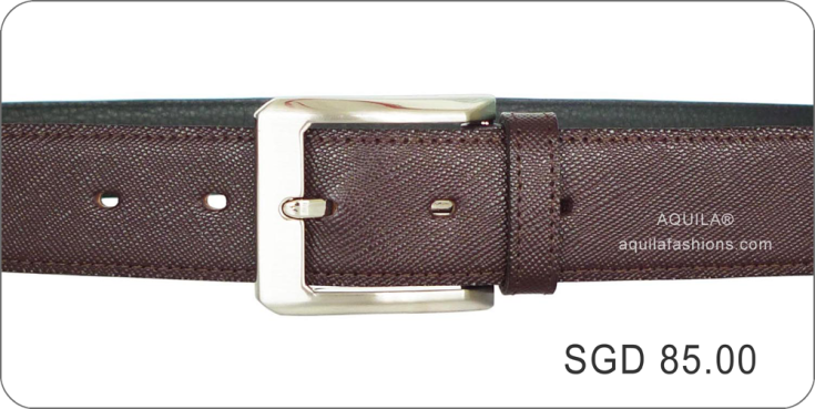 saffiano brown belt