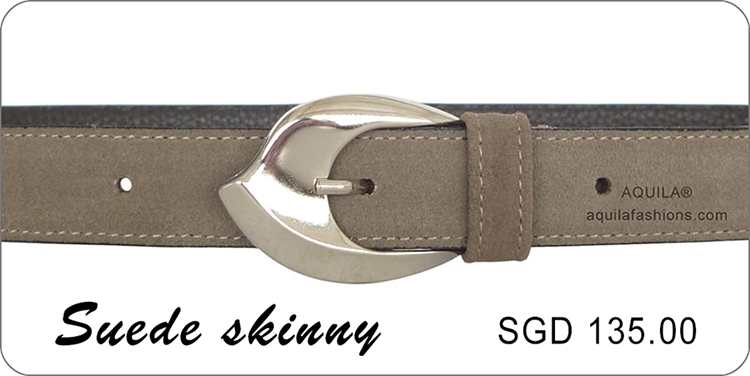 taupe suede belts