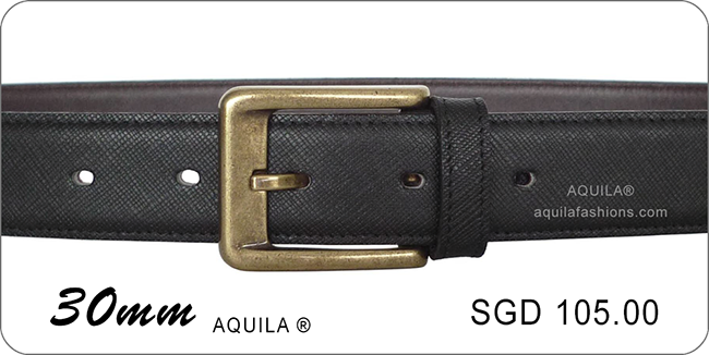 saffiano leather belt