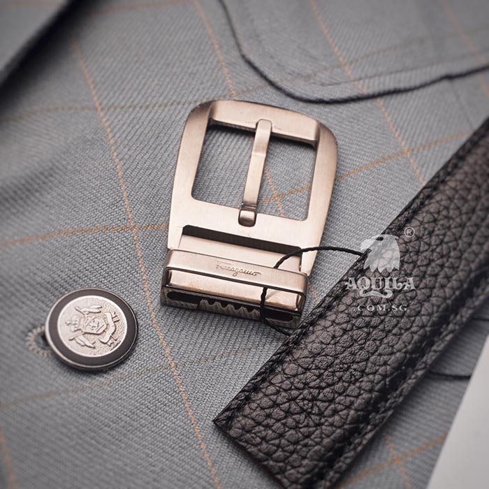Belt Strap Replacement for SALVATORE FERRAGAMO Buckle Textured Leather - La  Petite Croisette
